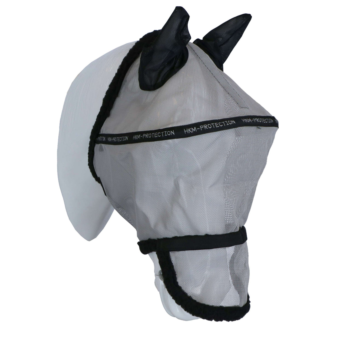 HKM Maschera per Mosche Argento/Nero