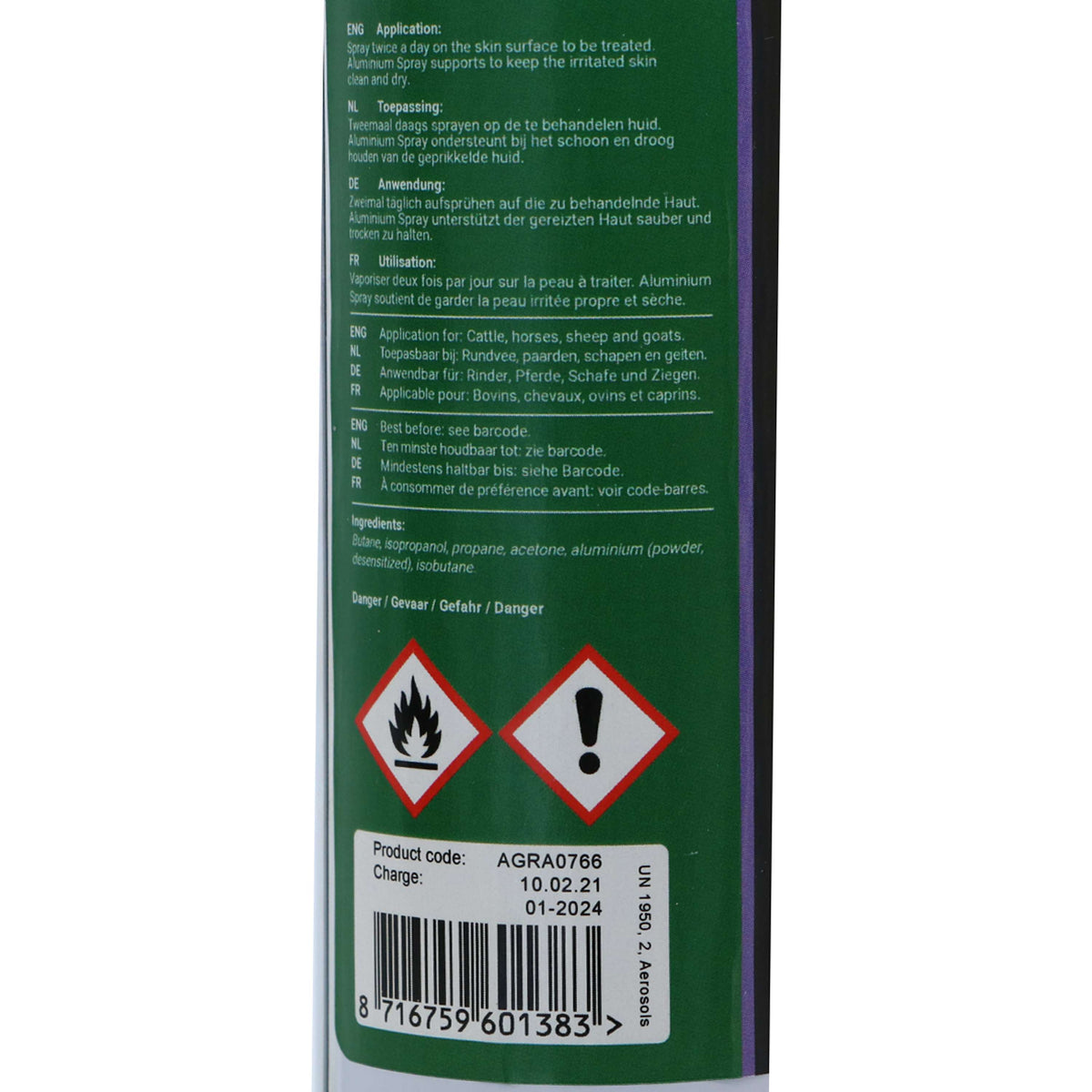 Agradi Horse Aluminiumspray per tutti gli animali