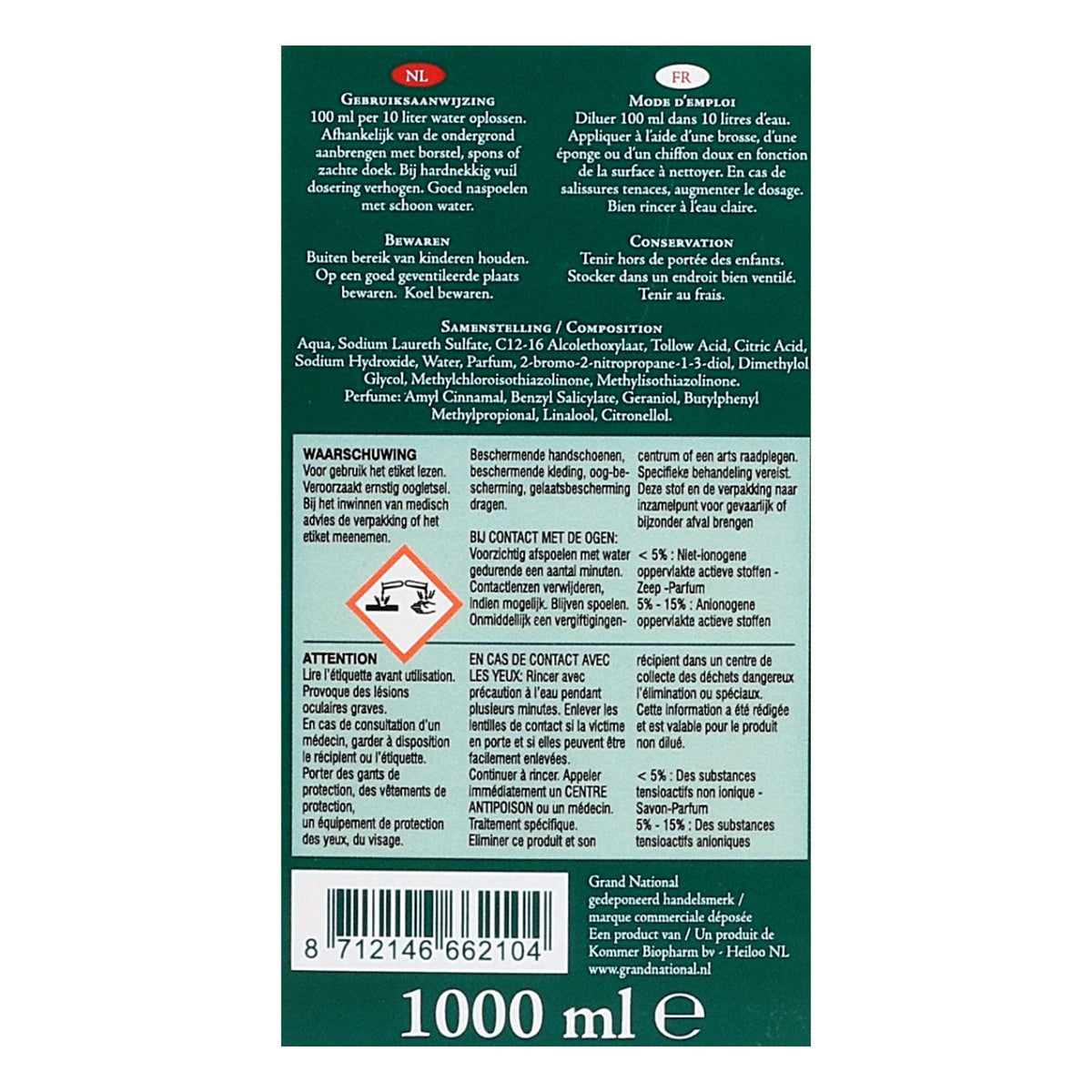 Grand National Detergente per Scuderie Fresh & Clear