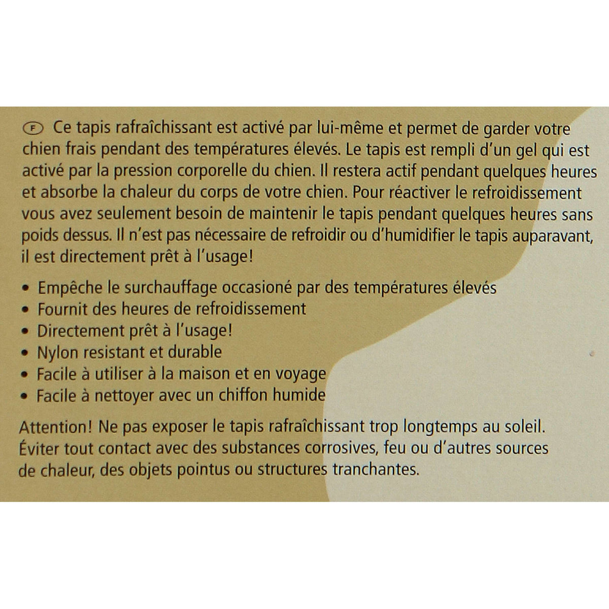 Beeztees Tappetino Rinfrescante Quick Cooler Izi Blu