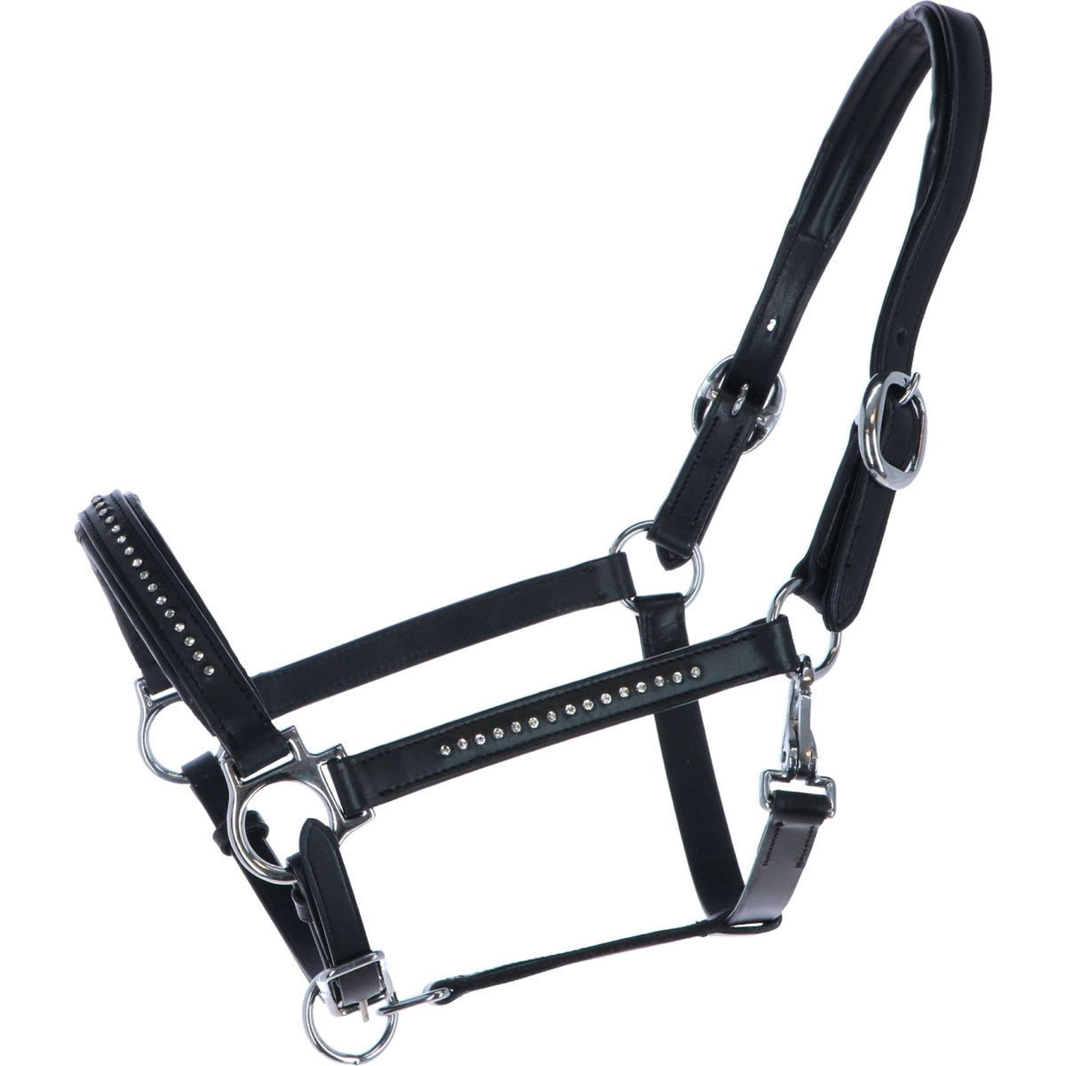 Harry's Horse Capezzina Finesse Crystal Leder Nero