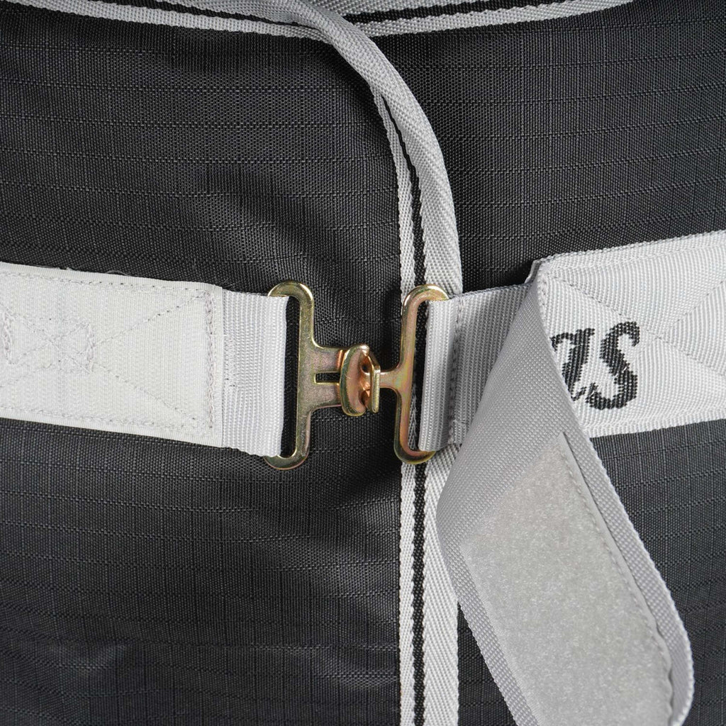 Bucas Anniversary Turnout Light Stay-Dry Black/Silver