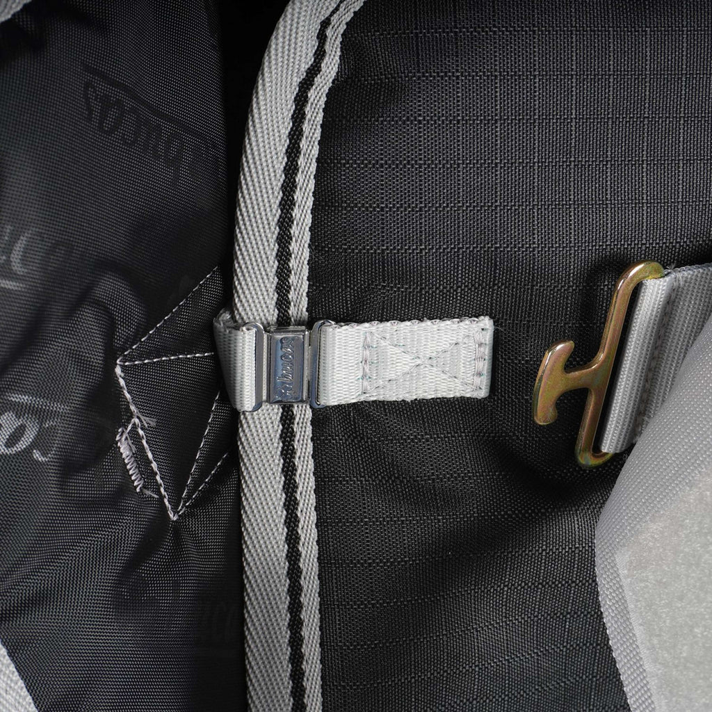 Bucas Anniversary Turnout Light Stay-Dry Black/Silver