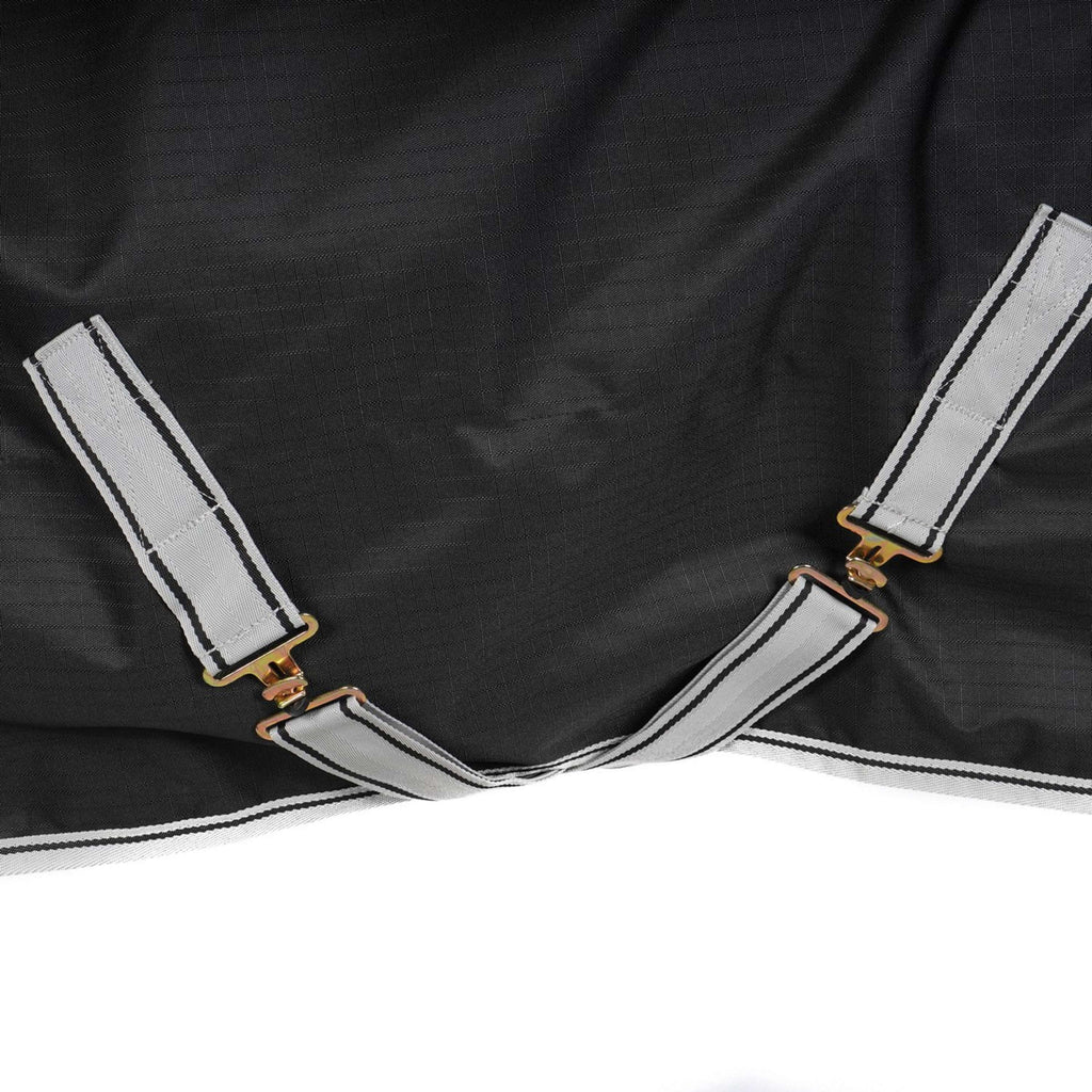 Bucas Anniversary Turnout Light Stay-Dry Black/Silver