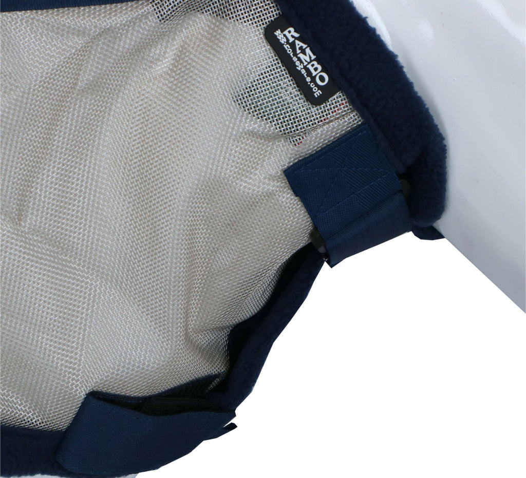 Rambo Fly Mask Blu marino/Argento