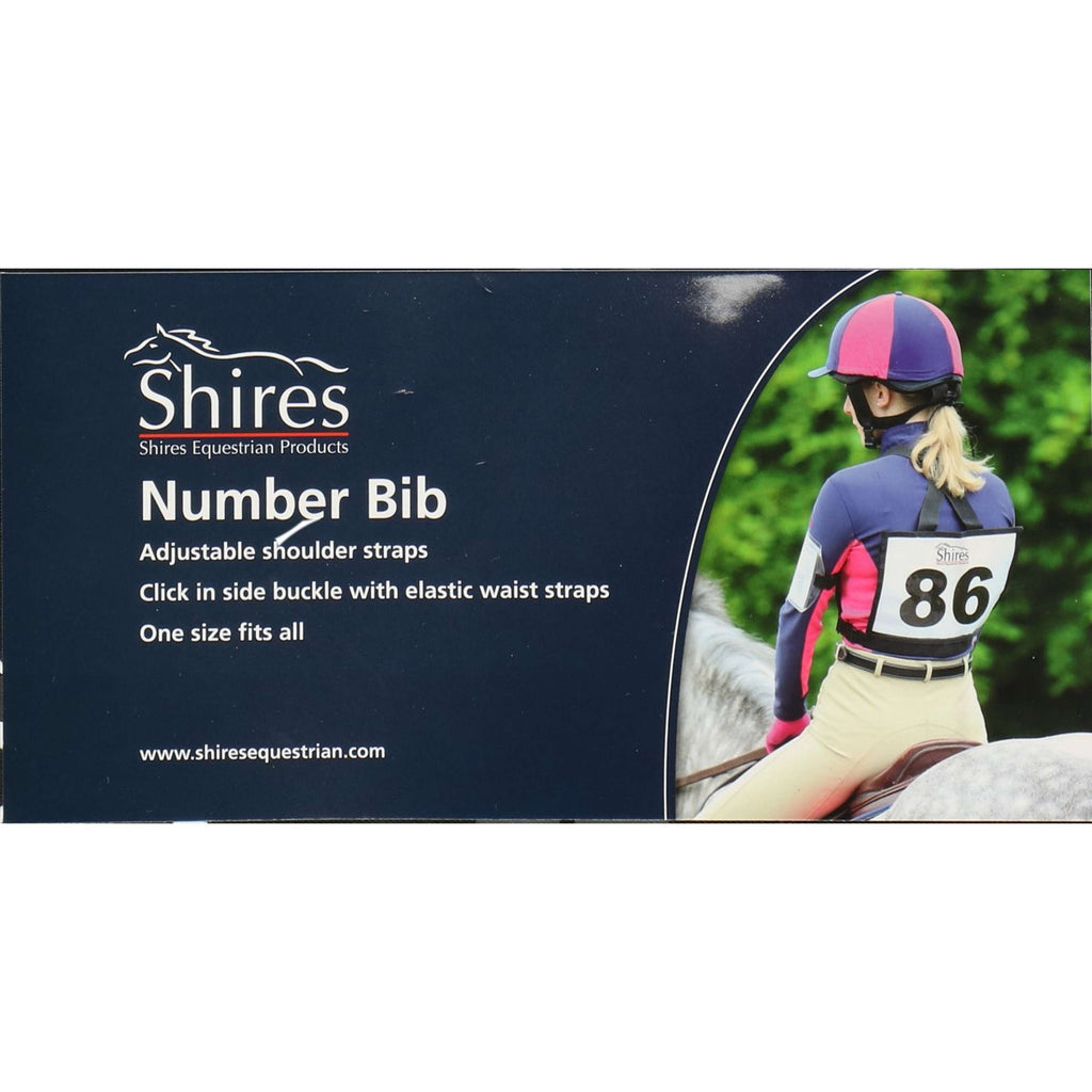 Shires Pettorale Numero Nero