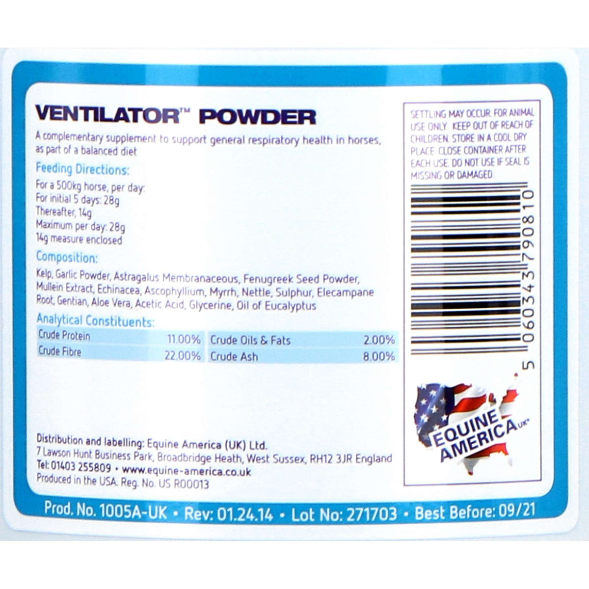 Equine America Ventilatore