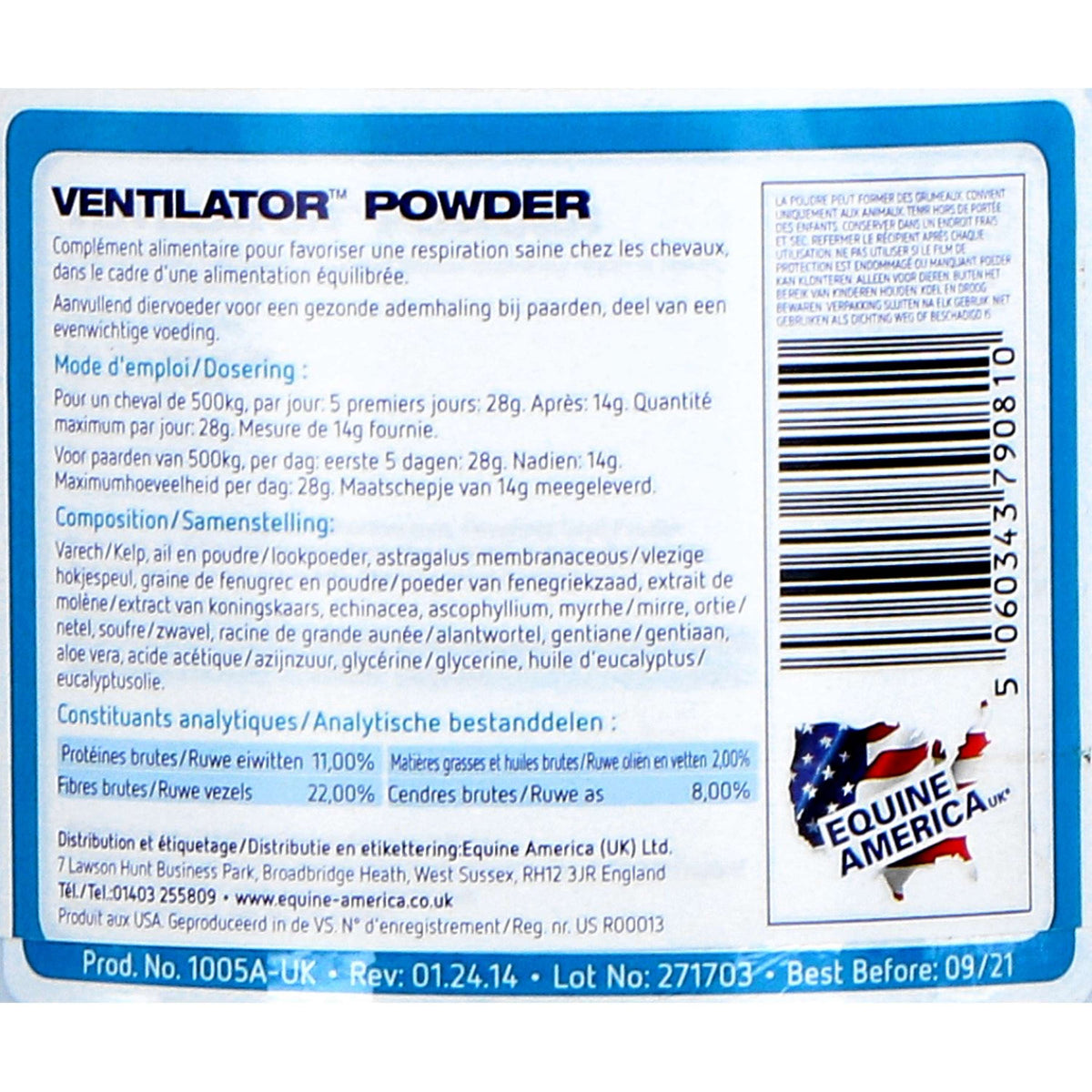 Equine America Ventilatore