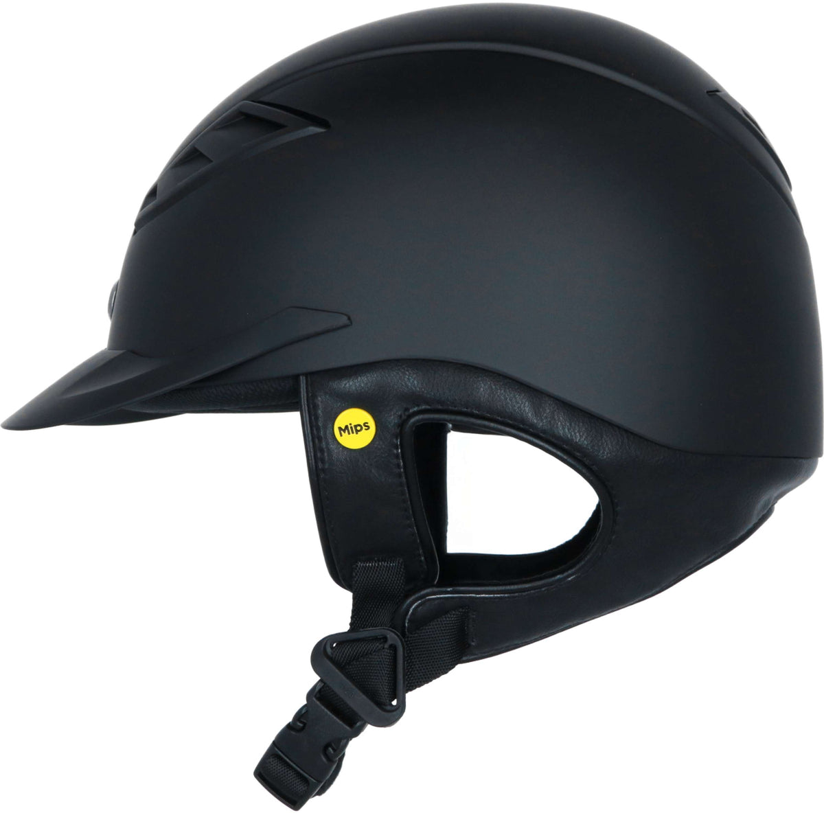 Back on Track Casco da equitazione EQ3 Lynx Smooth Top Mips Nero
