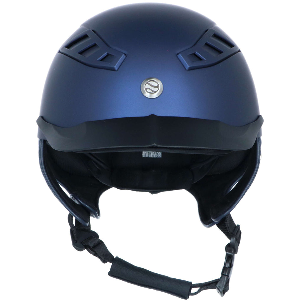 Back on Track Casco da equitazione EQ3 Lynx Smooth Top Mips Blu