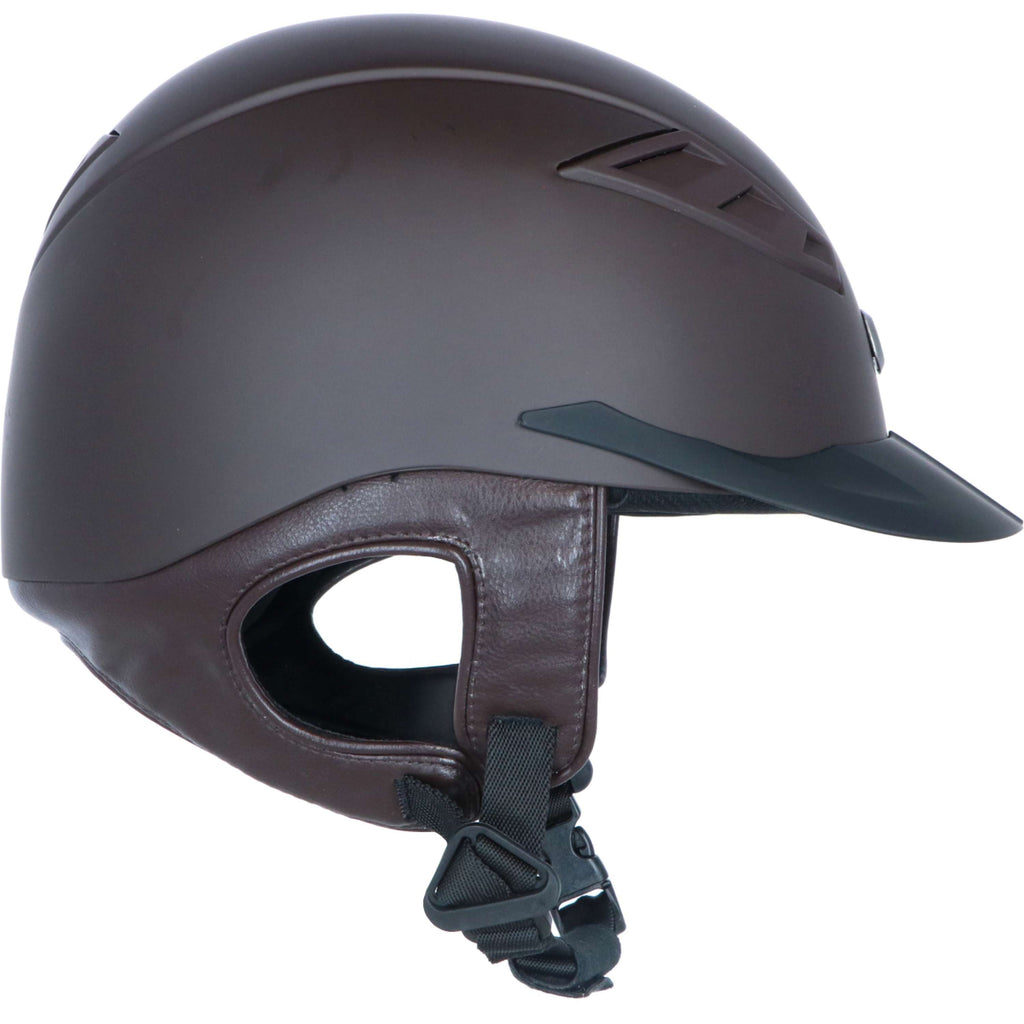 Back on Track Casco da equitazione EQ3 Lynx Smooth Top Mips Marrone