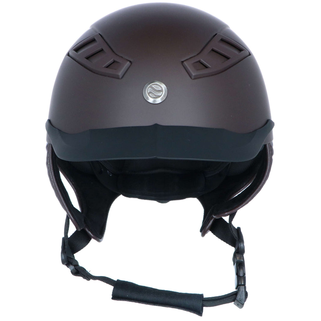 Back on Track Casco da equitazione EQ3 Lynx Smooth Top Mips Marrone