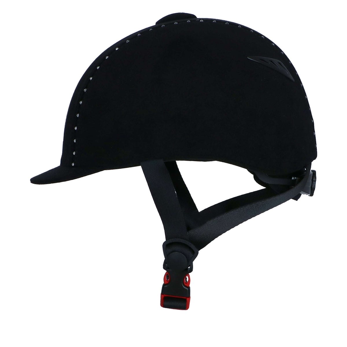 Choplin Casco da equitazione Aero Strass Nero
