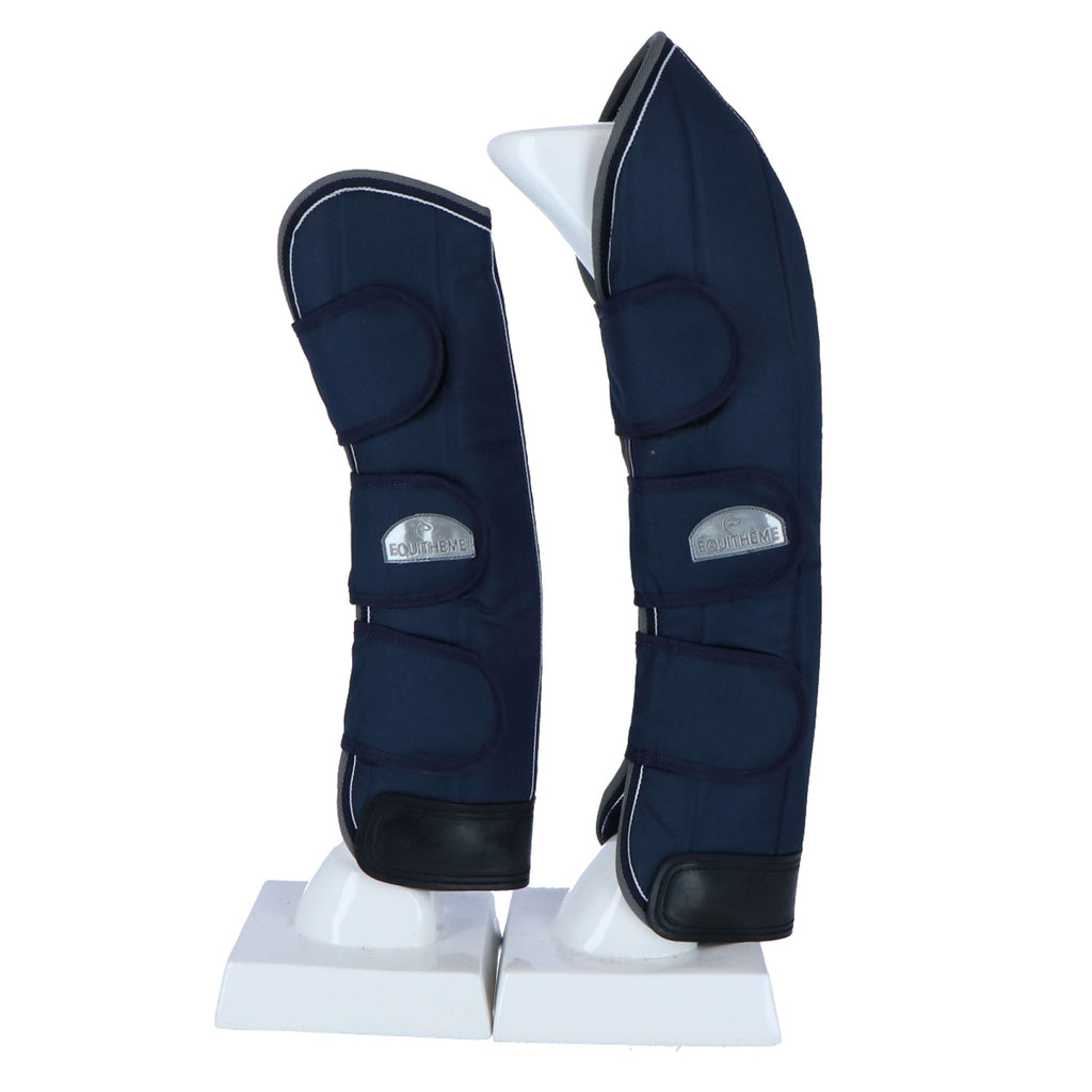 EQUITHÈME Protettori da trasporto Blu navy/Grigio/Bianco