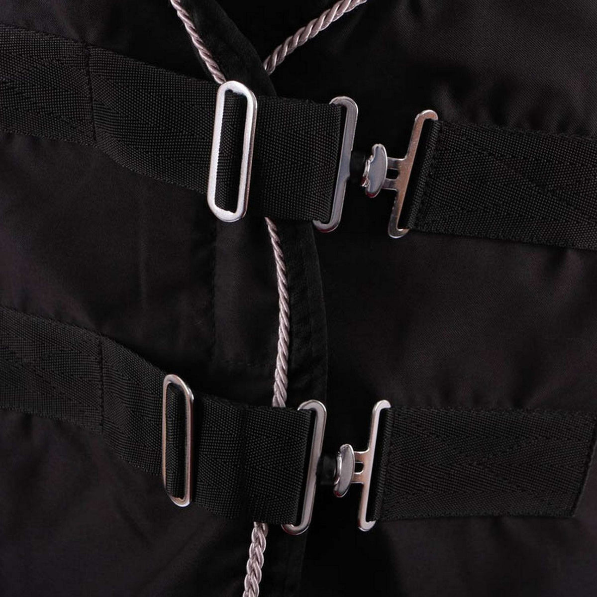 EQUITHÈME Coperta Estiva Chic Nero Argento