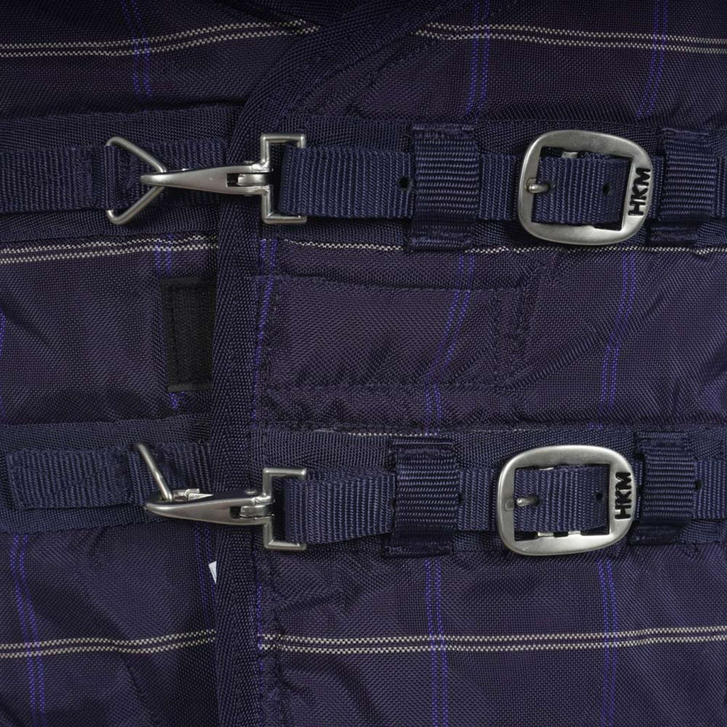 HKM Coperta da stalla invernale Blu scuro