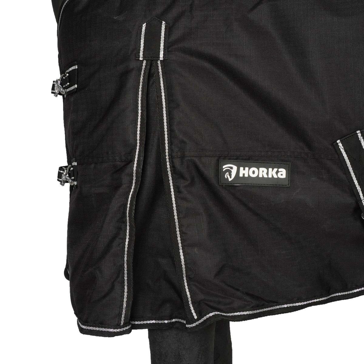 HORKA Tappeto da Esterno Dime Nero