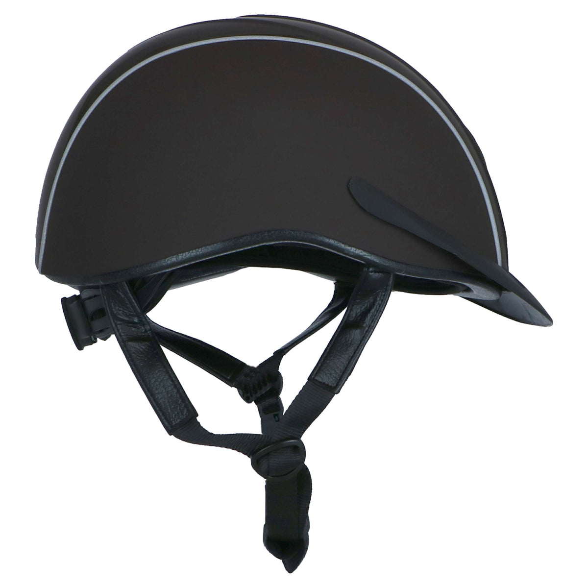 EQUITHÈME Casco da equitazione Compet Marrone