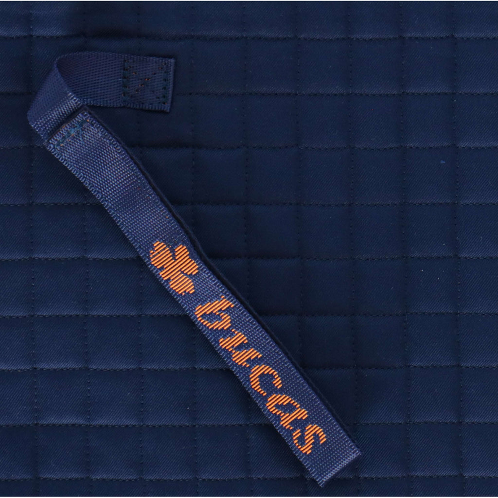 Bucas Saddle Pad Recuptex Tutto Uso Blu marino/arancione