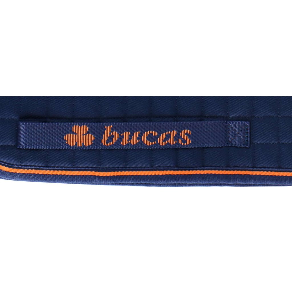 Bucas Saddle Pad Recuptex Tutto Uso Blu marino/arancione