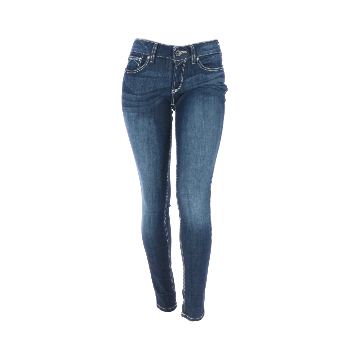 Ariat Denim occidentale R.E.A.L. Med Rise Skinny Ella Woman's Celeste