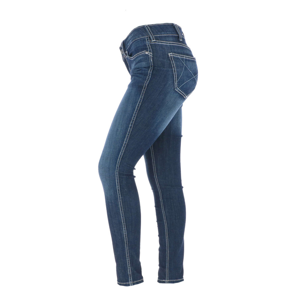 Ariat Denim occidentale R.E.A.L. Med Rise Skinny Ella Woman's Celeste