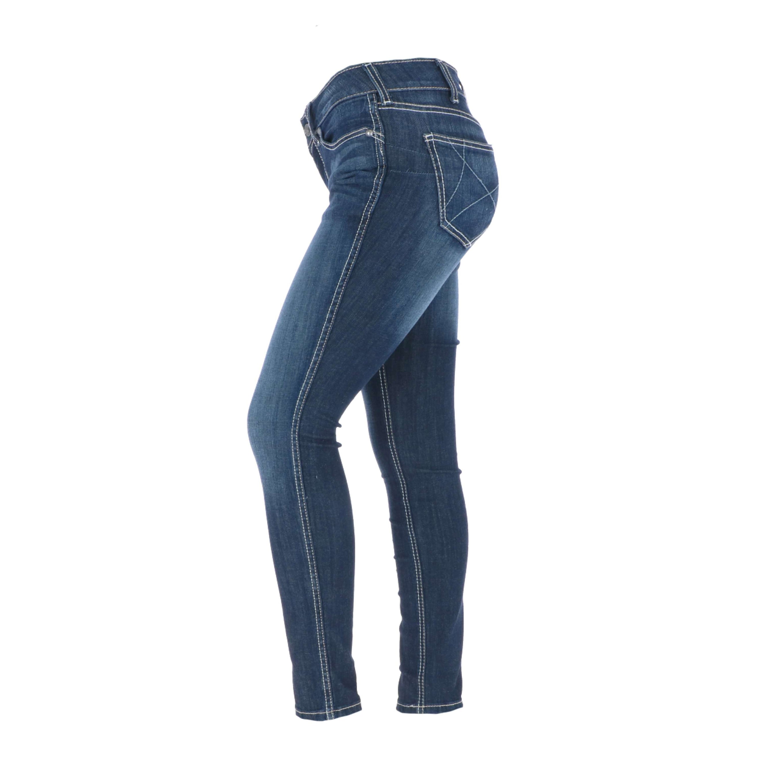 Ariat Denim occidentale R.E.A.L. Med Rise Skinny Ella Woman's Celeste