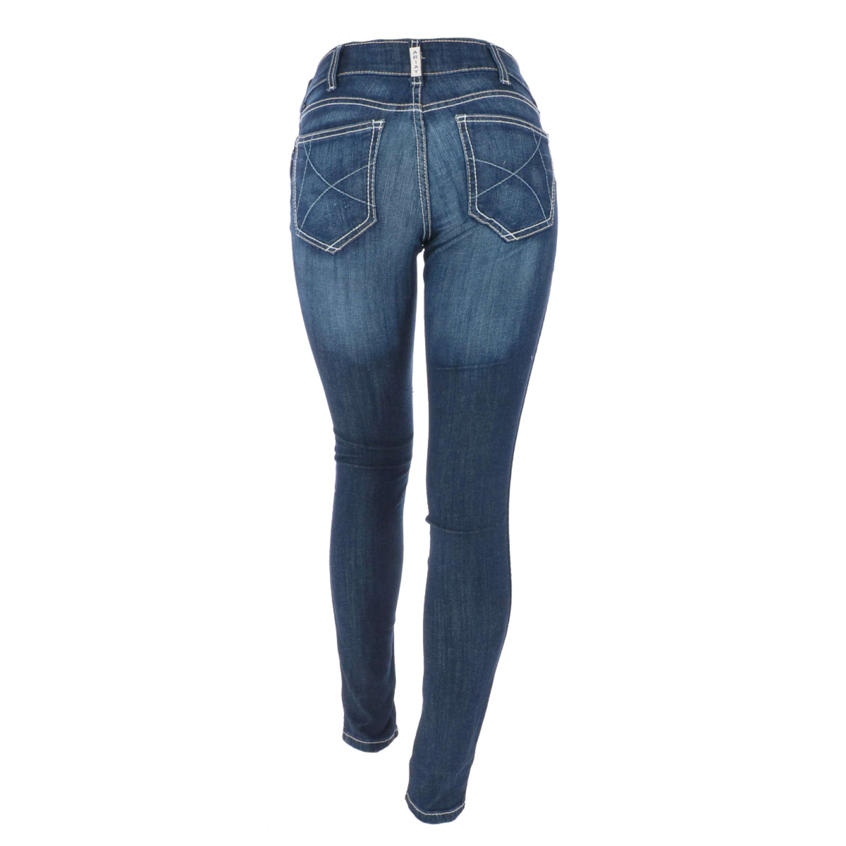 Ariat Denim occidentale R.E.A.L. Med Rise Skinny Ella Woman's Celeste