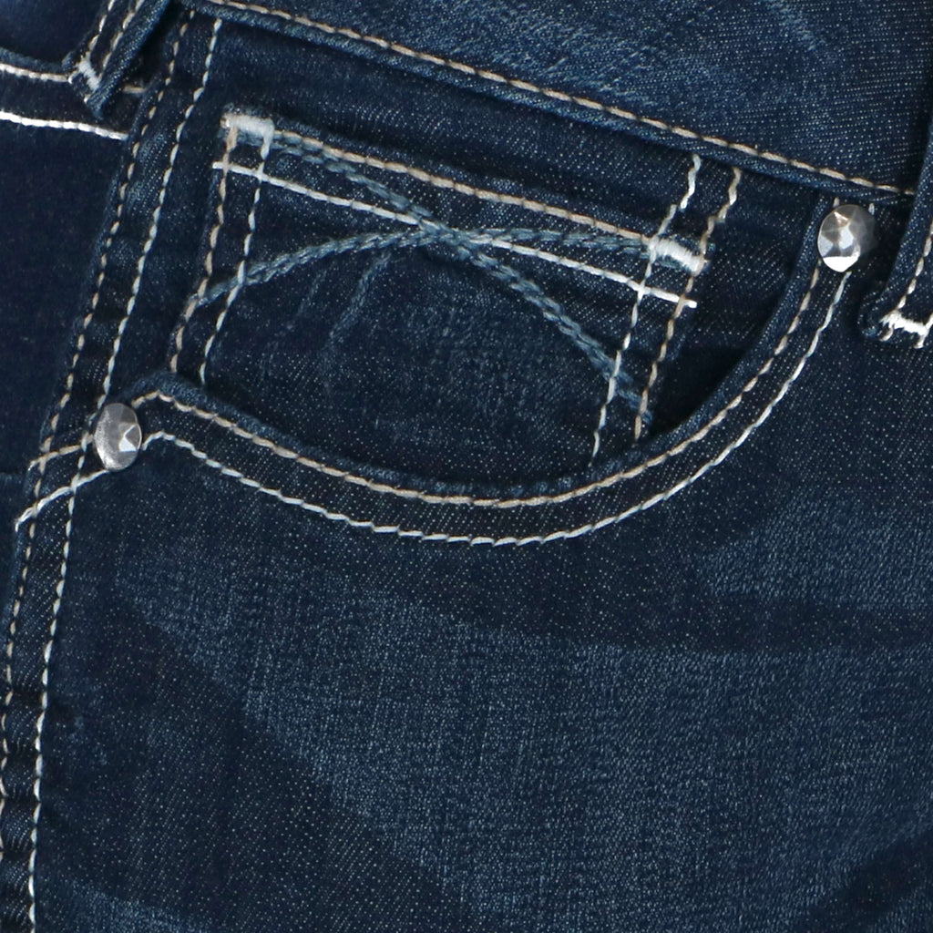 Ariat Denim occidentale R.E.A.L. Med Rise Skinny Ella Woman's Celeste