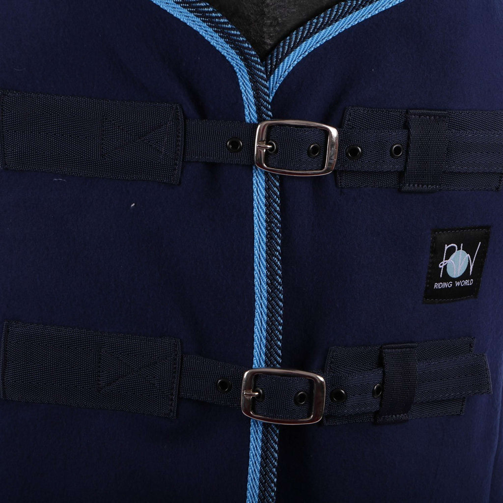 Riding World Coperta in Pile Combo Blu navy