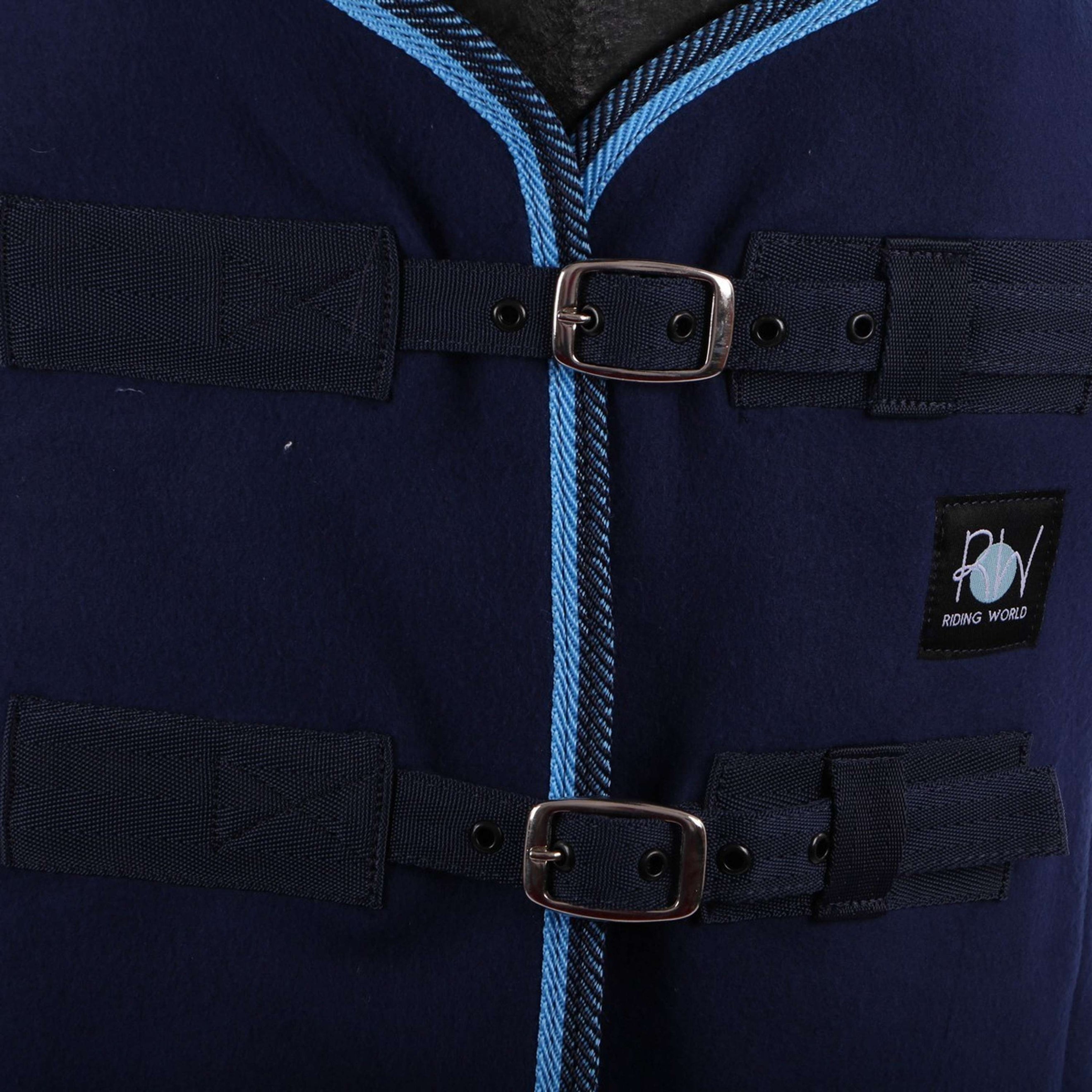 Riding World Coperta in Pile Combo Blu navy