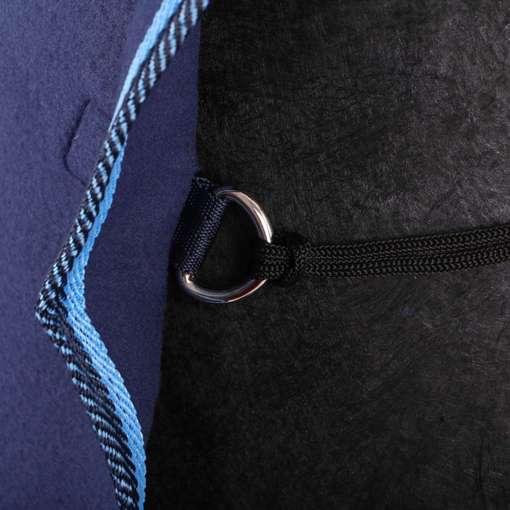 Riding World Coperta da esercizio Fleece Blu marino/azzurro