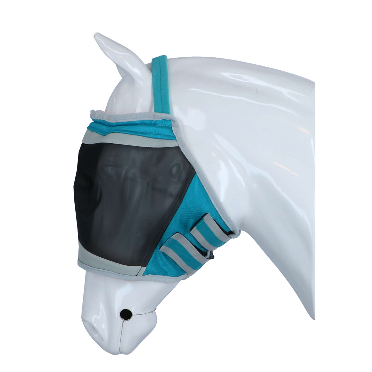 Shires Maschera Antimosche Zonder Oren Mesh VerdeBlu