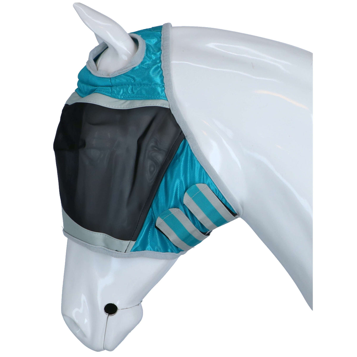 Shires Maschera Antimosche Oor Gaten Mesh Teal