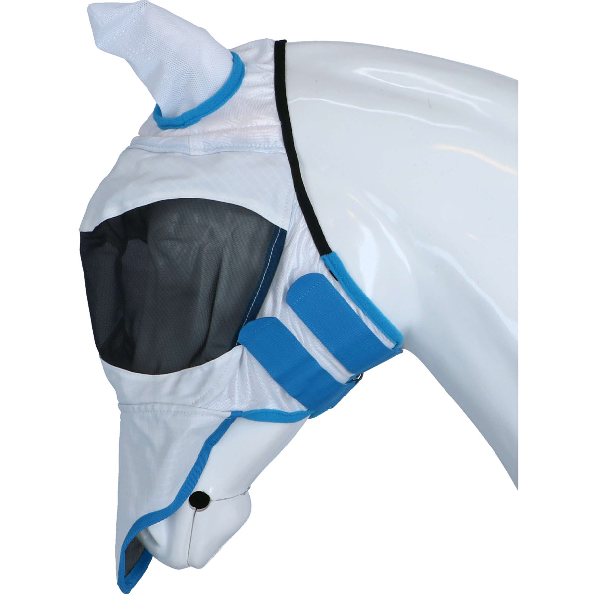 Shires Maschera per Mosche Met Oren & Neus Bianco