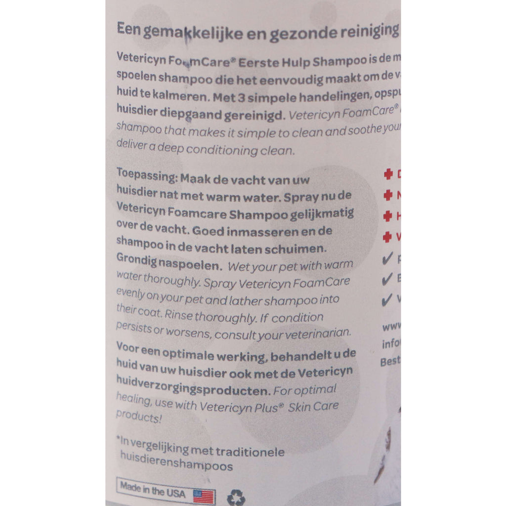 Vetericyn FoamCare Shampoo medicato per animali domestici