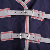 Weatherbeeta Collo combinato posteriore Lite Turnout Comfitec Essenziale Navy/Silver/Red