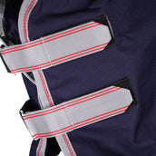 Weatherbeeta Collo combinato posteriore Lite Turnout Comfitec Essenziale Navy/Silver/Red