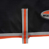 Weatherbeeta Cappotto per cani Nero/Argento/Rosso