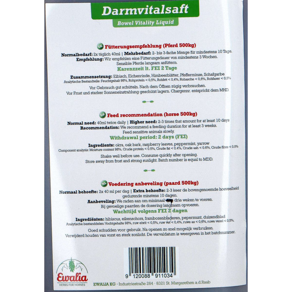 Ewalia Liquido vitale per l'intestino