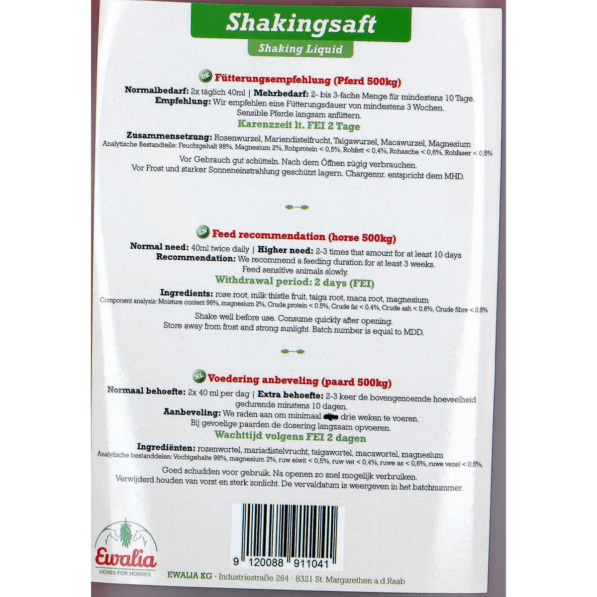 Ewalia Agitare il liquido