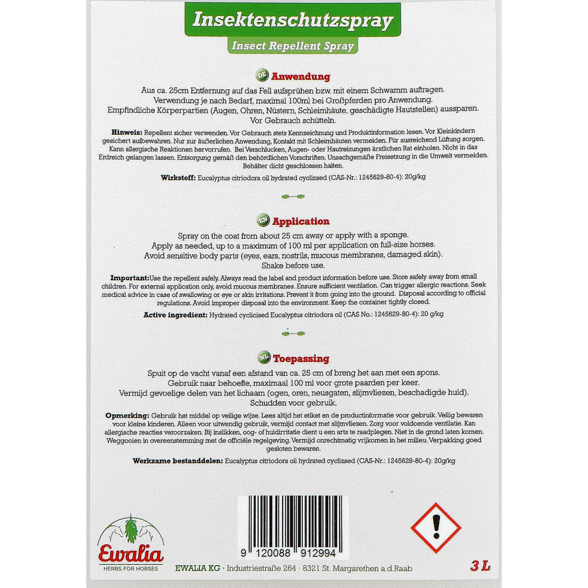 Ewalia Spray repellente per insetti