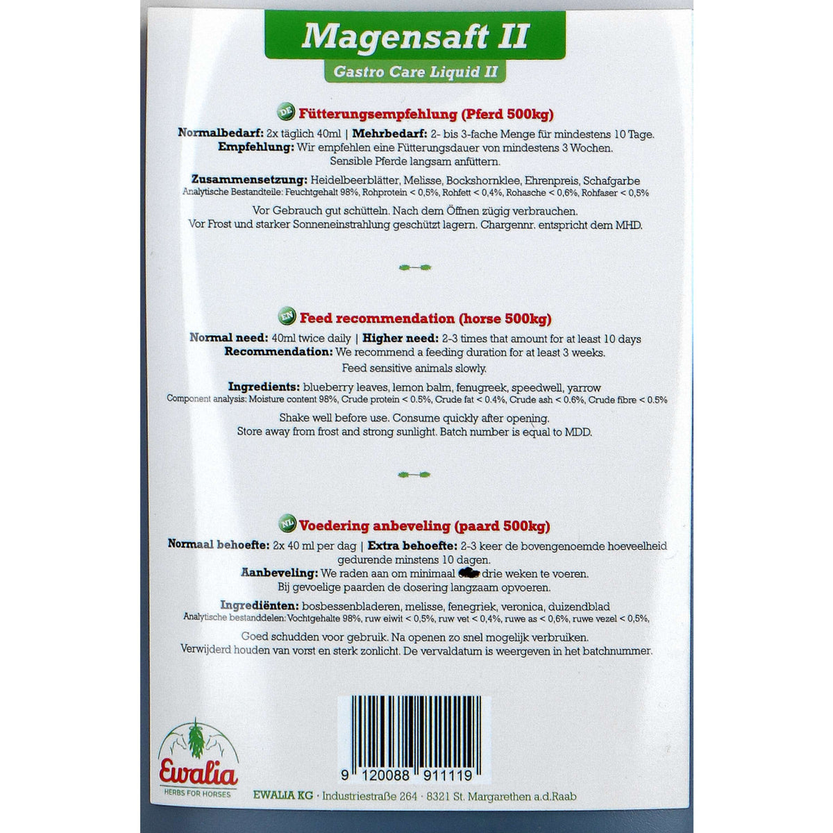 Ewalia Gastro Care Liquid I