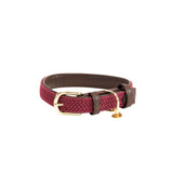 Kentucky Horsewear Halsband Nylon intrecciato per cani Bordeaux