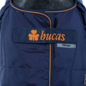 Bucas Tappeto da Esterno Blu marino/arancione