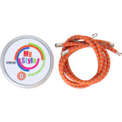 Casco Striscia di cristallo MyStyle Swarovski Orange Reflective