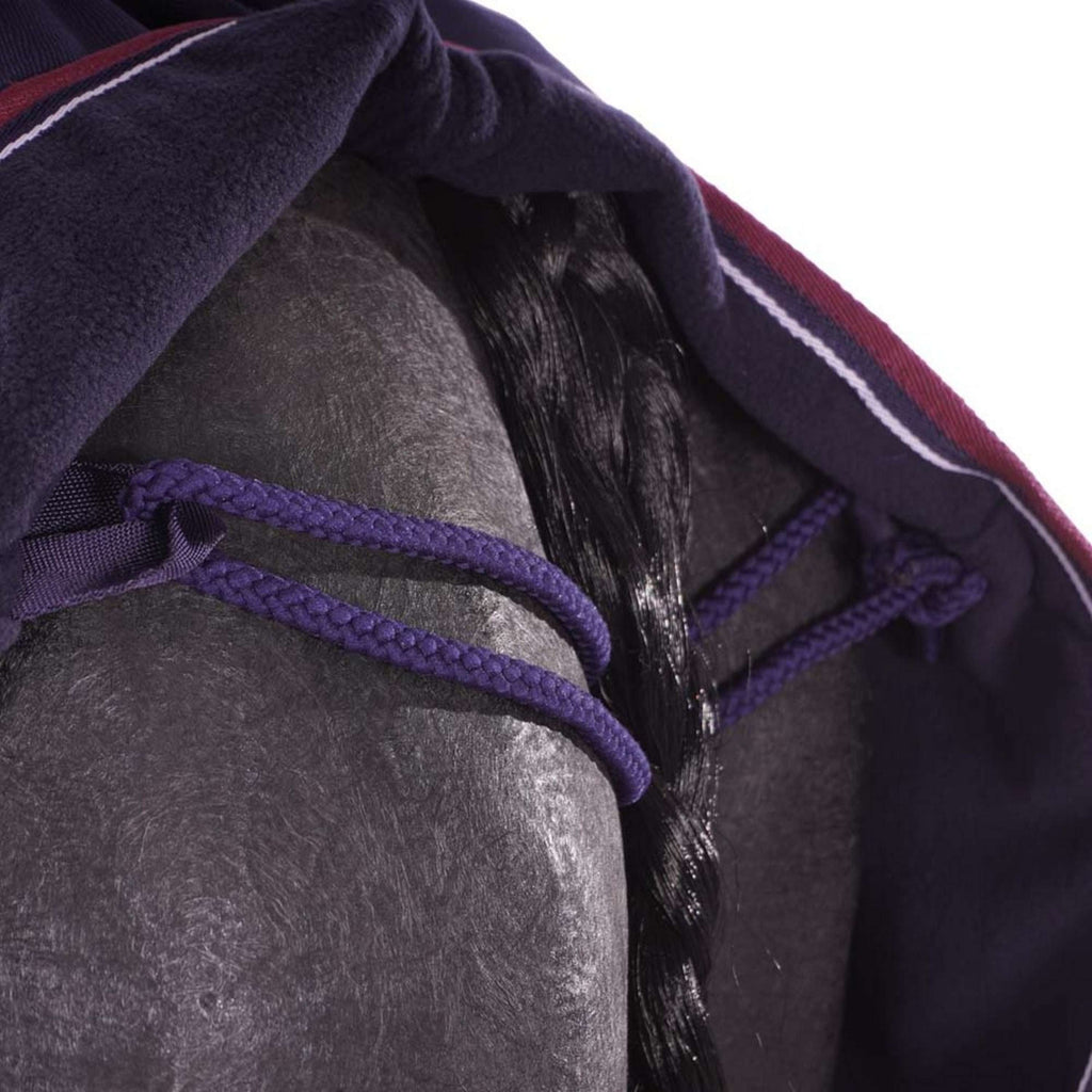 EQUITHÈME Coperta da esercizio Tyrex Pile polare 1200D Navy/Burgundy