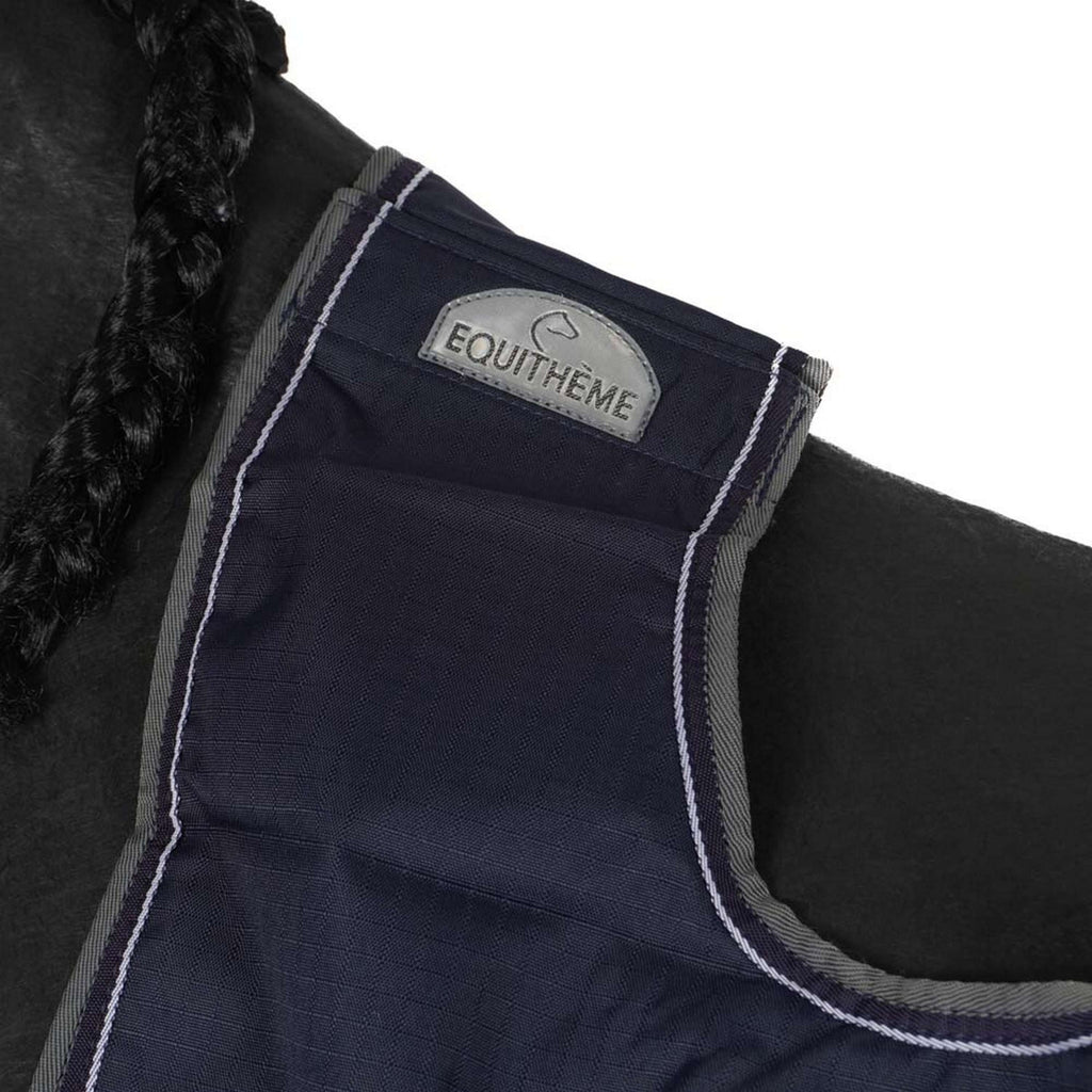 EQUITHÈME Coperta da esercizio Tyrex Punti blu scuro/grigi