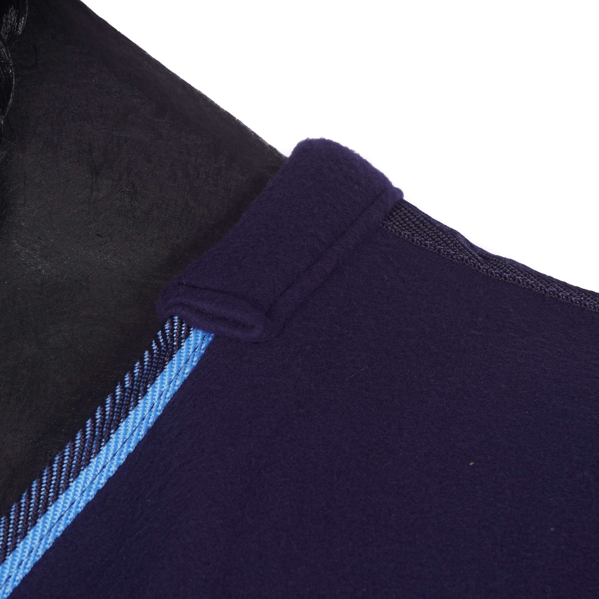 Riding World Coperta in Pile Pile polare con cinghie incrociate Navy