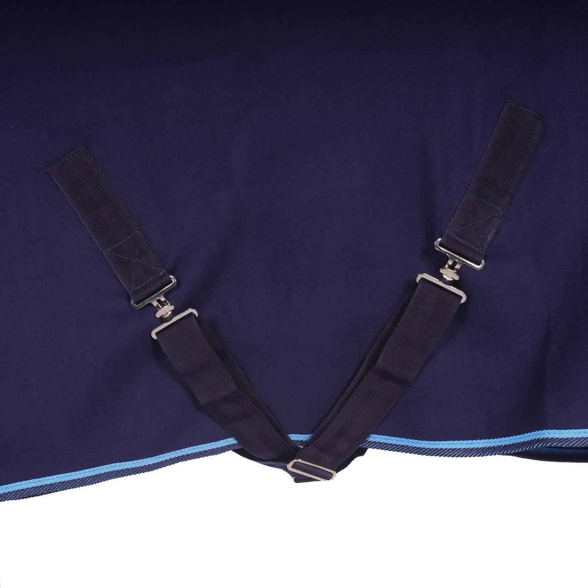 Riding World Coperta in Pile Pile polare con cinghie incrociate Navy